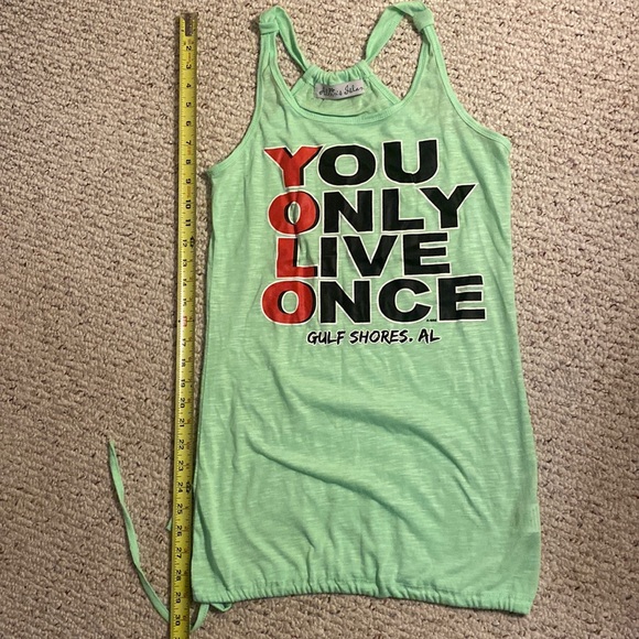 Alvin's Island Other - Alvin's Island Yolo you only live once Alabama Gulf Shores neon green cover up